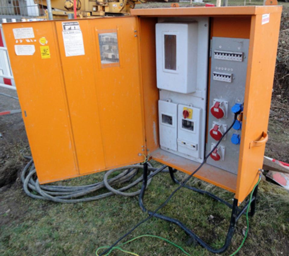 Baustromkasten bei Electric Arning in Waldkraiburg