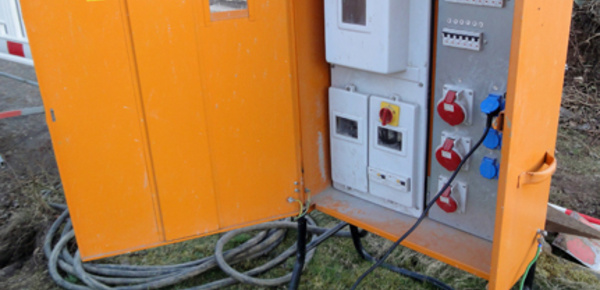Baustrom bei Electric Arning in Waldkraiburg